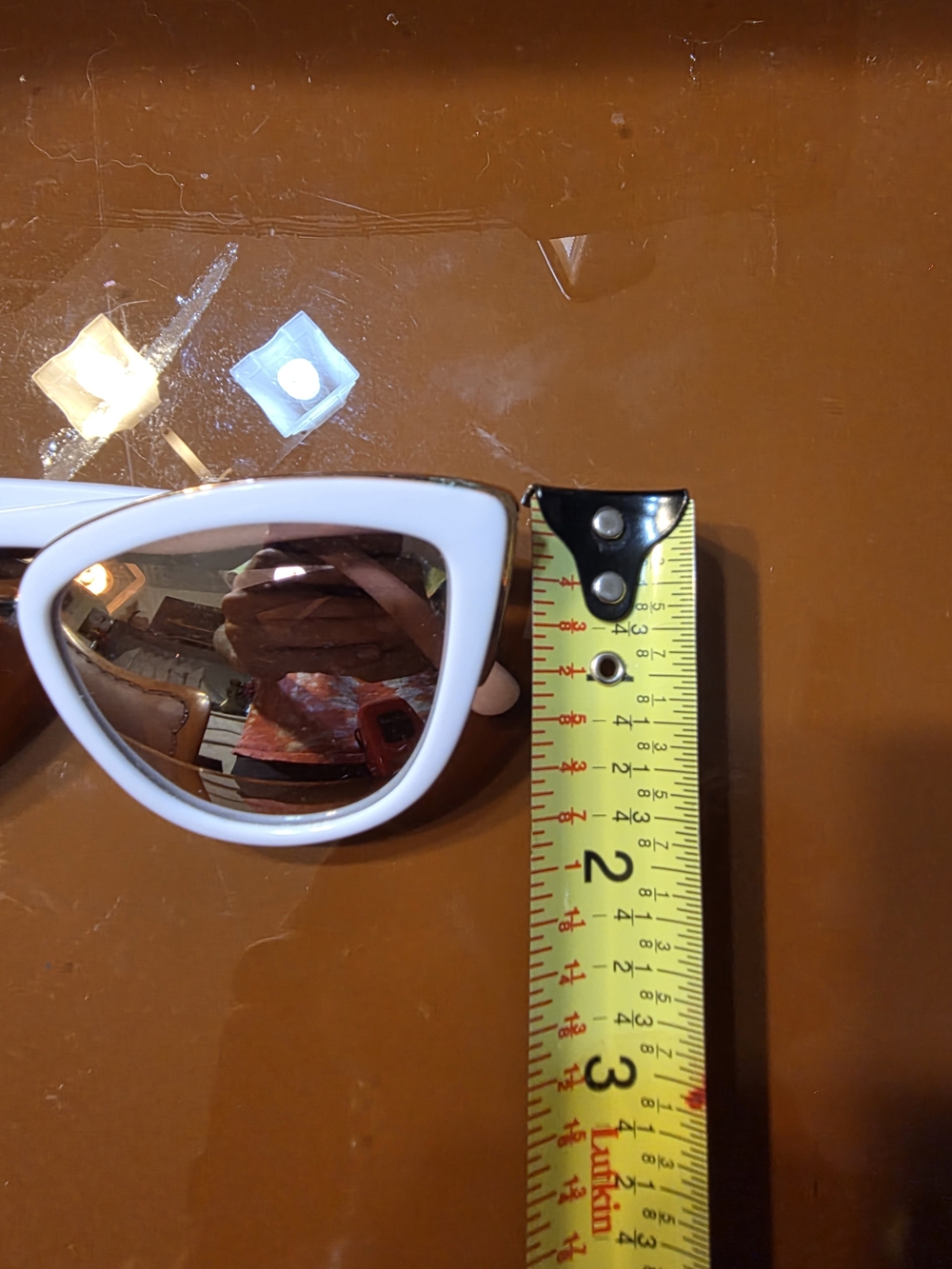 Womens Foster Grant 193 Sunglasses White / Gold Used condition - Picture 7 of 8